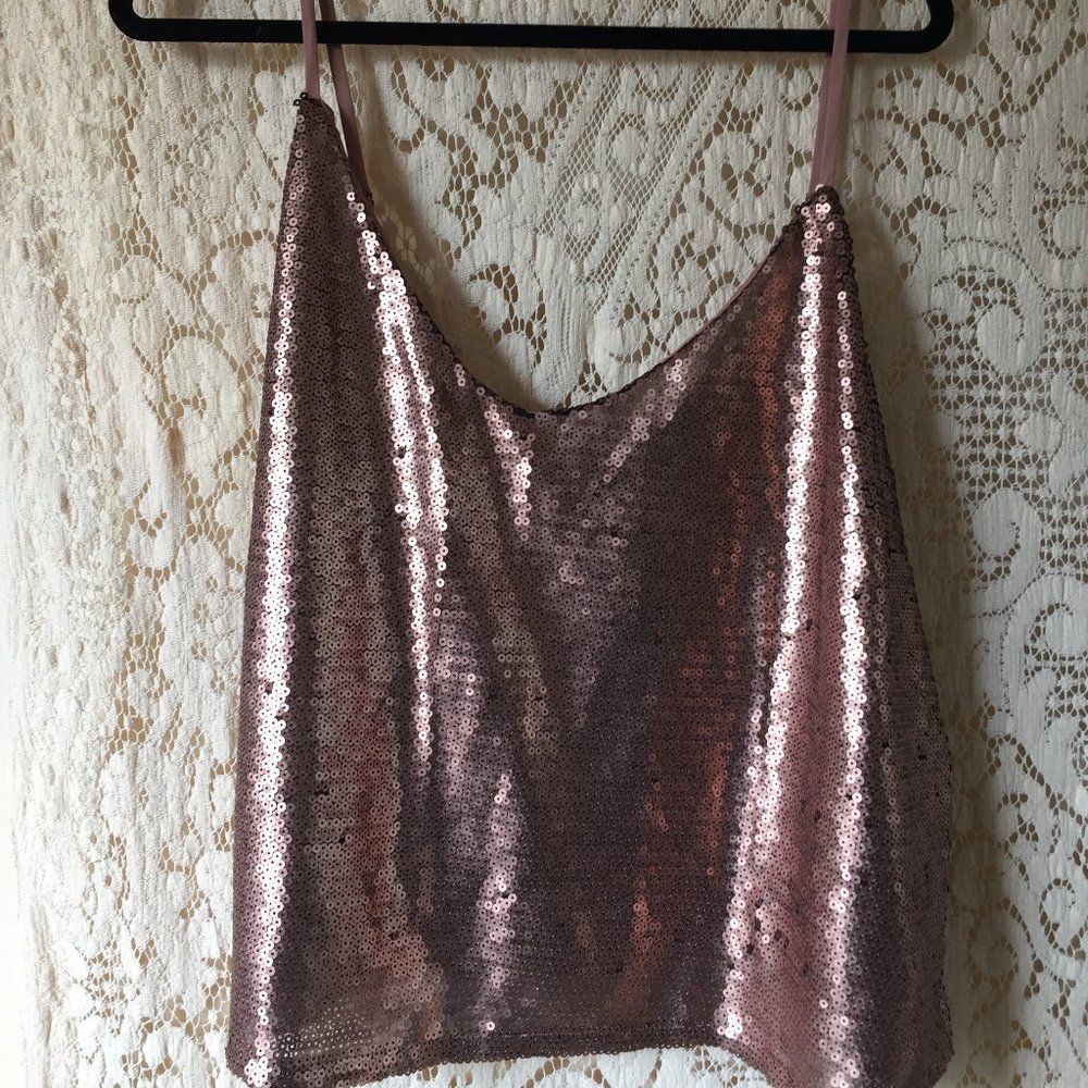 Bronze Sequin Cami NWOT